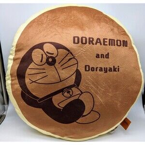NEW Taito Doraemon And Dorayaki Large Cushion Pillow Plush Happy And Sleepy